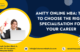 Amity Online MBA Specialisation Career Tips Guide