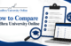 Andhra University Online comparison with other online universities